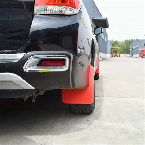 Red Mud Flaps Splash Guards Mudflap Mudguards For Subaru Impreza Wrx