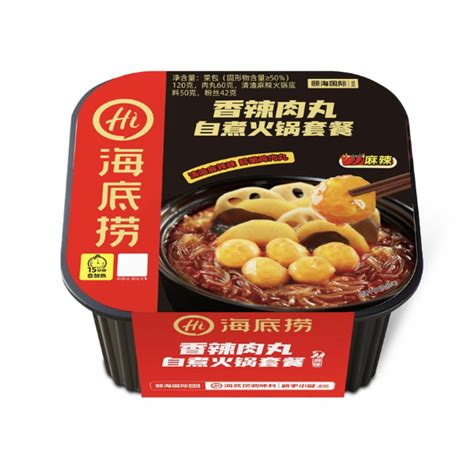 Haidilao Self Heating Hot Pot Spicy Meat Ball 272g Five Continents International