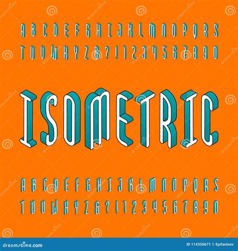 Fonte Isom Trica Do Alfabeto O Td Efetua Letras E N Meros Do Esbo O