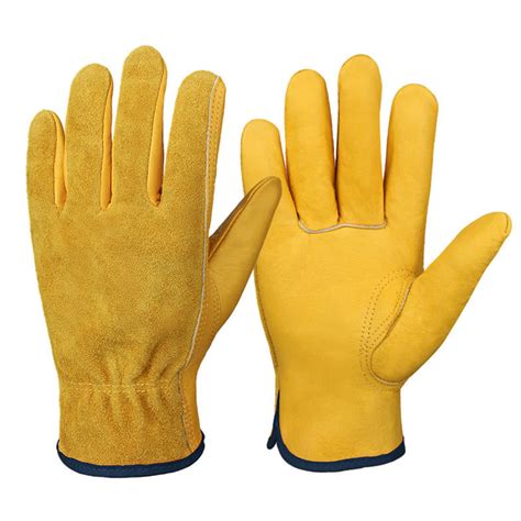 Durable Gardening Gloves Soft Wear Faux Leather Wear-resistant Stab