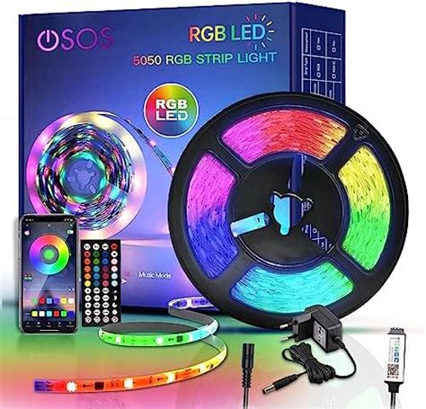 Amazon Osos Ft Multicolor Led Strip Lights Music Sync