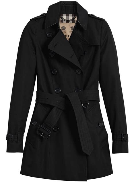 Burberry Chelsea короткий тренч чёрный. Барбери Челси.