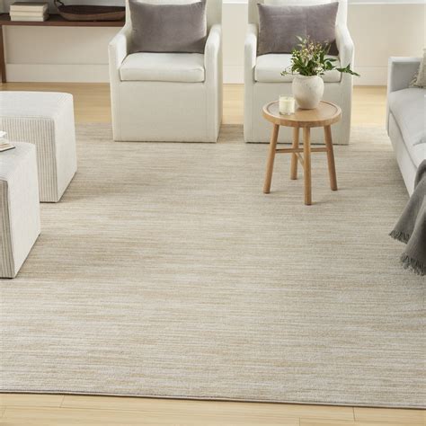 Nourison Essentials Indoor Outdoor Ivory Gold 12 X 15 Area Rug 12x15