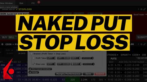 The Easiest Way To Add A Stop Loss When Selling A Naked Put YouTube