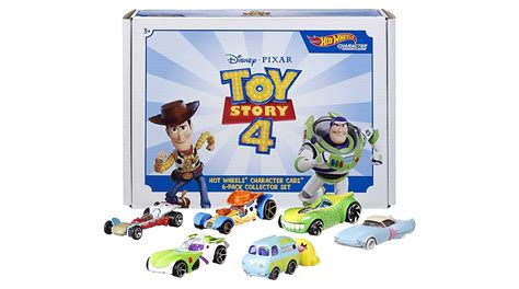 Hot Wheels Toy Story 4 Character Cars 6 Pack Bundle
