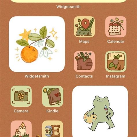 Original Cottagecore Fall Aesthetic Iphone Ios App Icons App