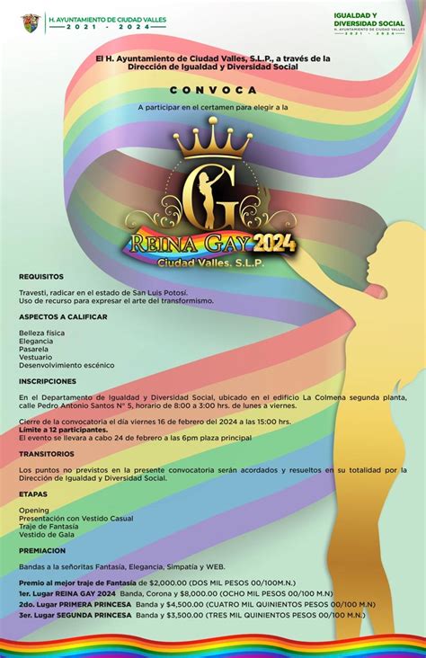 Certamen Reyna Gay Se Realizar El De Febrero Cadena Tres Slp