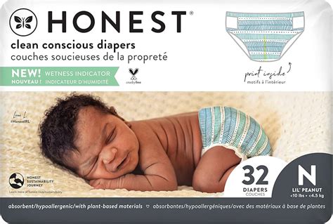 The Honest Company Clean Conscious Baby Diapers Size Tie