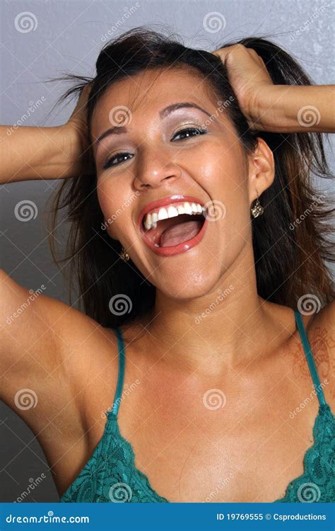 Beautiful Latina Headshot Stock Image Image Of Expression Energetic