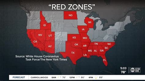 21 States Including Florida Listed In Outbreak Red Zone According To