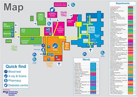 Maps Of St Richards University Hospitals Sussex Nhs Foundation Trust