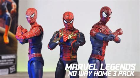 Marvel Legends Spiderman No Way Home 3 Pack Tobeyandrewtom Holland