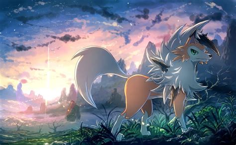 Lycanroc Dusk Form Pokemon Art Board Digital Digitalart