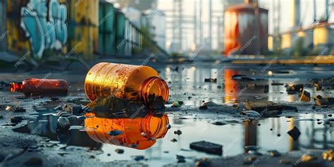 premium photo hazardous materials spill  factory chemical