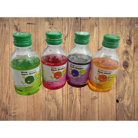 jual sirplus syrup ml sirup campuran puyer berbagai rasa shopee