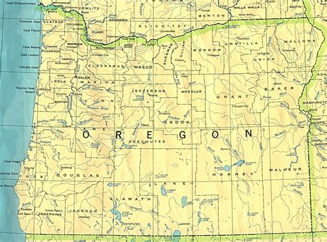 detailed map  oregon trail