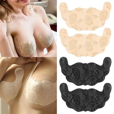Breast Lift Tape Disposable Adhesive Invisible Nipple Covers Chest Stickers Sexy Lace Boob