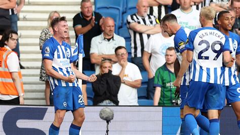 Brighton 3 1 Newcastle Ferguson Nets First PL Hat Trick As Magpies