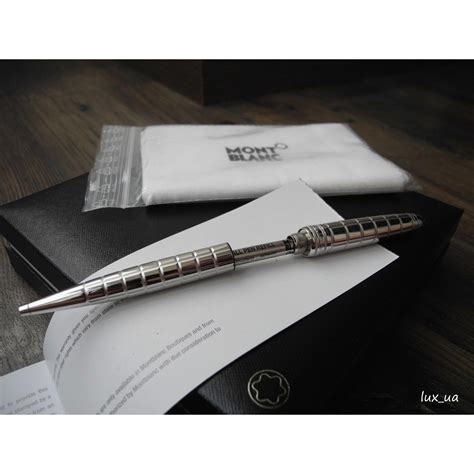 Montblanc Meisterstuck Solitaire Platinum Plated Facet Ballpoint Pen