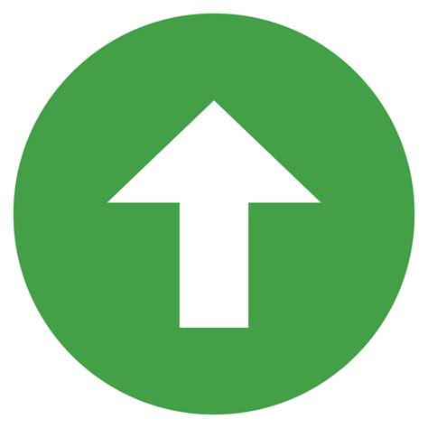 Green Up Arrow Icon Png