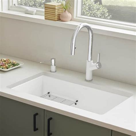 Blanco Single Bowl Composite Granite Undermount Kitchen Sink | Dandk Organizer