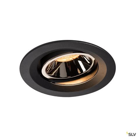 SLV NUMINOS Numinos Move DL M Indoor Led Plafondinbouwlamp Zwart