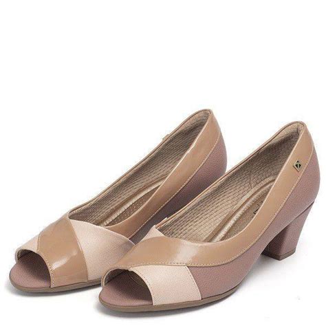 Sapato Peep Toe Feminino Piccadilly Rose Nude Peep Toe Magazine Luiza