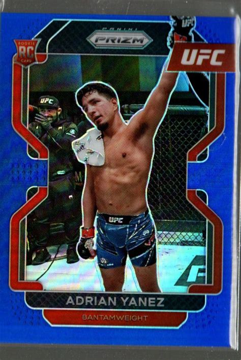 2022 Panini Prizm UFC Prizms Blue 107 Adrian Yanez RC 199 EBay