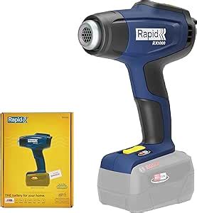 RAPID Cordless Heat Gun RX1000 Battery Powered Hot Air Gun With Adjustable Heat Up To 550C