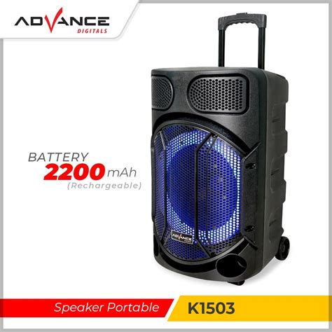 Advance Speaker K1503 New Speaker Meeting Bluetooth 15 Inch Free 2 Mic