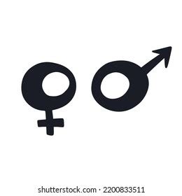 Male Sex Symbol Female Sex Symbol Stock Vector Royalty Free Shutterstock