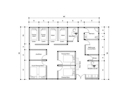 Entry 10 By Yanwar58 For Need Floor Plans For Massage Business 1200sft