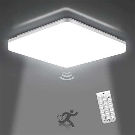 Plafonnier Avec Détecteur De Mouvement 24w 2400lm Lampe Detecteur De