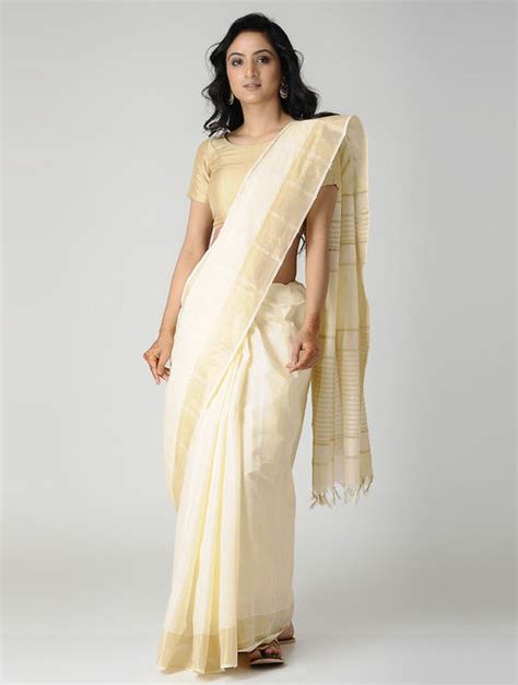 Party Wear Traditional Jute Cotton Sarees With Blouse At Rs 700 Piece