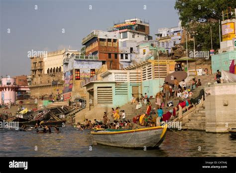 Ganges Ganga River Varanasi Uttar Pradesh India Stock Photo Alamy