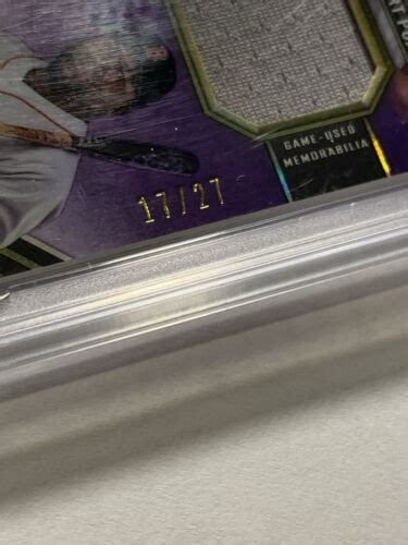 2021 Topps Triple Threads Relic Combos Amethyst RCC PCO Albert