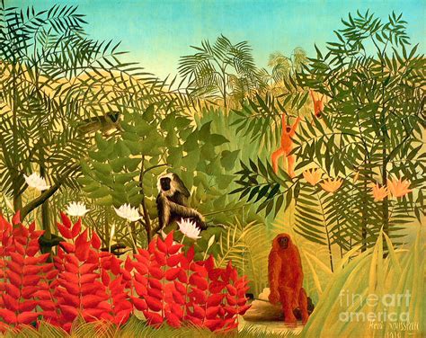 Tropical Jungle By Henri Rousseau Painting by Pg Reproductions