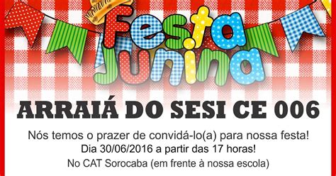 ESCOLA SESI SOROCABA Festa Junina 2016