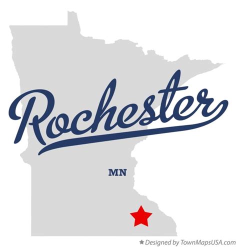 Map of Rochester, MN, Minnesota