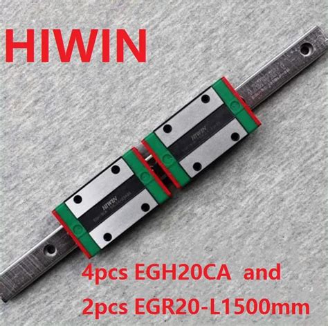 2pcs 100 Original HIWIN Linear Guide Linear Rail EGR20 L 1500mm 4pcs