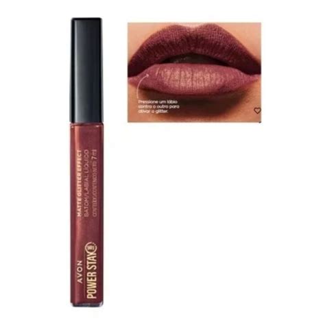 Batom líquido Power Stay Glitter Efect Nude Iluminado Shopee Brasil