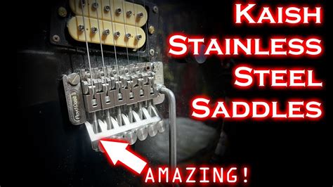 KAISH Stainless Steel Saddles Installation Review On A Floyd Rose II