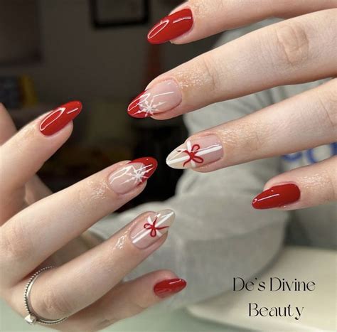 Red Christmas Nails Festive Nail Designs