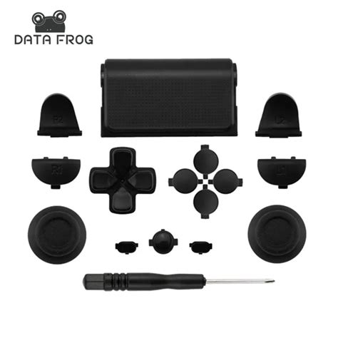 Black Full Sets Replacement Parts Buttons For PlayStation 4 PS4 ...