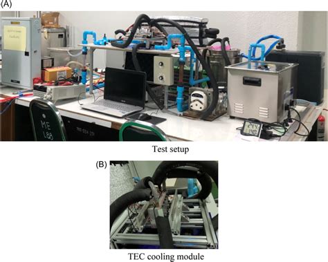 Experimental Test Setup A Test Setup B Thermoelectric Cooling