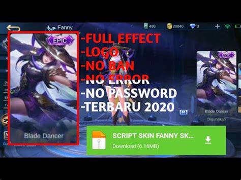 New SCRIPT SKIN FANNY SKYLARK FULL EFFECT TERBARU 2020 YouTube