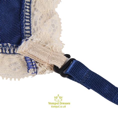 Blue Bra Set Womens Lace Lingerie Set Plus Size Bra Brief Sets Hot Garter Set High Waist