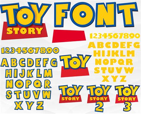 Toy Story Font Svg Toy Story Svg Toy Story Alphabet Svg Toy