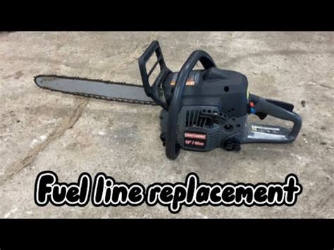 How To Replace Fuel Lines On A Chainsaw Craftsman Cc Youtube