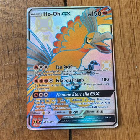 Carte Pok Mon Ho Oh Gx Sv Sv Fa Shiny Sl Destin Es Occultes Fr